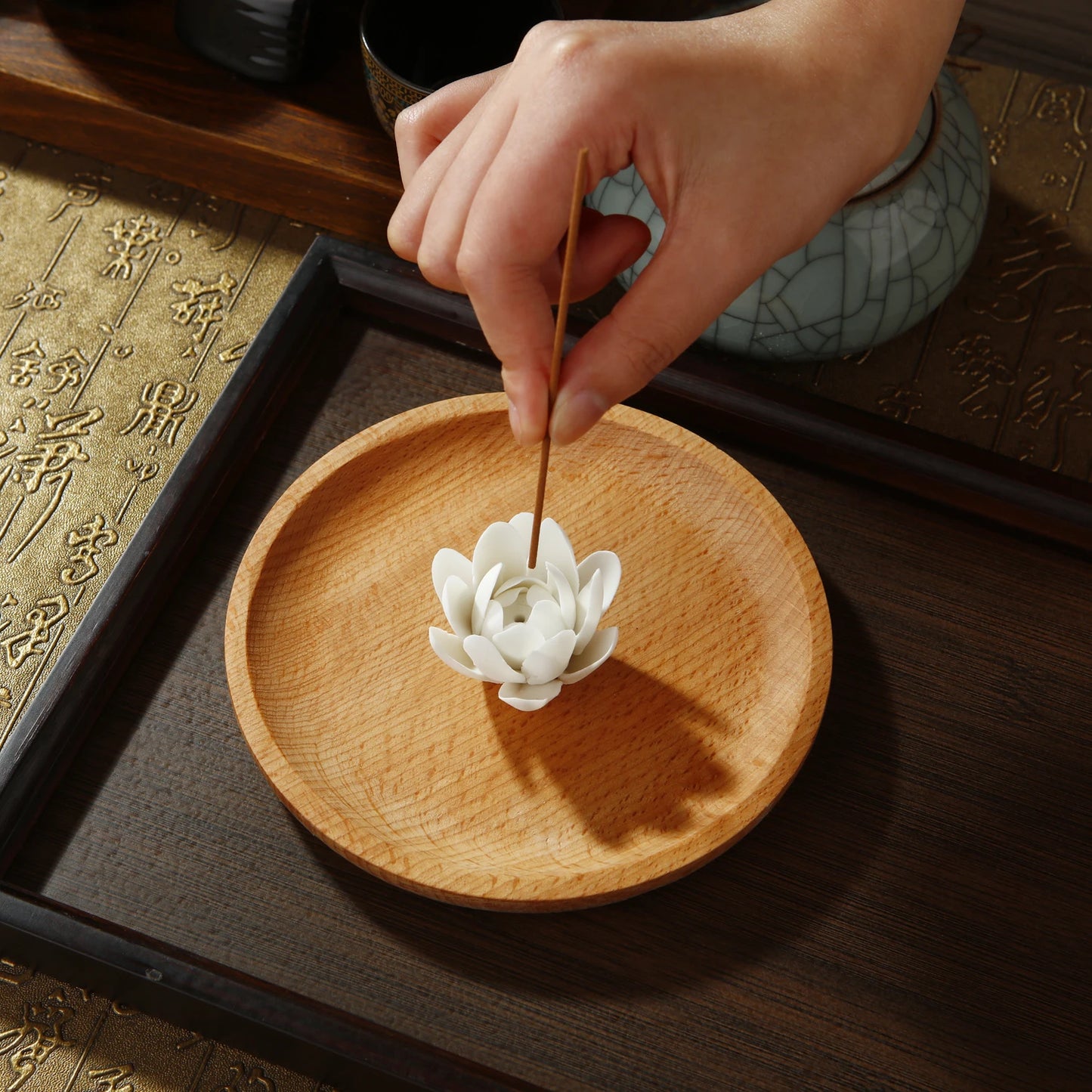 Lotus/Magnolia Incense Burner