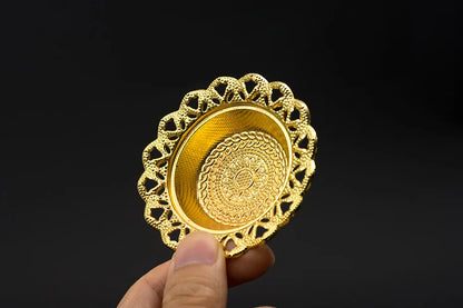 Golden Petal Incense Burner